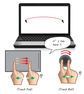 touchpad vs trackball